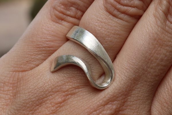 Forging silver at the Estona bench